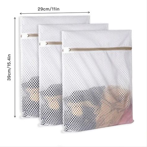 Durable Honeycomb Mesh Laundry Bags For Delicates, 125gsm Net Fabric Durable And Reusable Delicate Wash Bag,travel Organization Bag For Lingerie, Clothes, Jeans, Bath Towel, Sock, - Temu Apartment Hacks Organizing, Laundry Basket Organization, Clothes Jeans, Laundry Bags, Washing Laundry, Travel Bag Organization, Mesh Laundry Bags, Travel Storage Bag, Laundry Storage