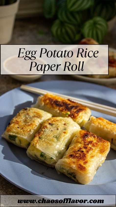 Rice Paper Dessert Rolls, Vegetable Rice Paper Rolls, Rice Paper Eggs, Easy Rice Paper Recipes, Rice Paper Rolls Recipes, Rice Wrappers, Rice Paper Recipes, Rice Paper Wraps, Vegan Fried Rice