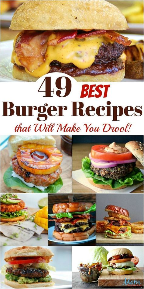 Gourmet Burgers Recipes, Grilled Burger Recipes, Resep Burger, Burger Recipes Beef, Best Burger Recipe, The Best Burger, Burger Menu, Fingerfood Party, Burger Toppings