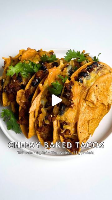 https://evannryan.com/blogs/dinner/cheesy-baked-tacos

Evann Ryan | High Protein Vegan Recipes | 🌮 CHEESY BAKED TACOS💪✨

Recipe makes 8 golden and crispy, plant-based tacos at only 156 cals & 11g protein each! Comment👉👉 “TACOS” and I... | Instagram Cheesy Baked Tacos, Protein Vegan Recipes, Baked Tacos, Baked Tacos Recipe, High Protein Vegan Recipes, 2024 Recipes, Taco Bake, High Protein Vegan, High Protein