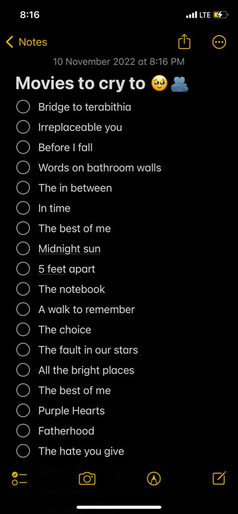 Tragic Movies List, Late Night Movies To Watch, Good Vibes Movies, Good Cry Movies, Emo Movies To Watch, True Movies To Watch, Romance Movies To Cry, Movies To Make You Sob, Movies That Make You Think