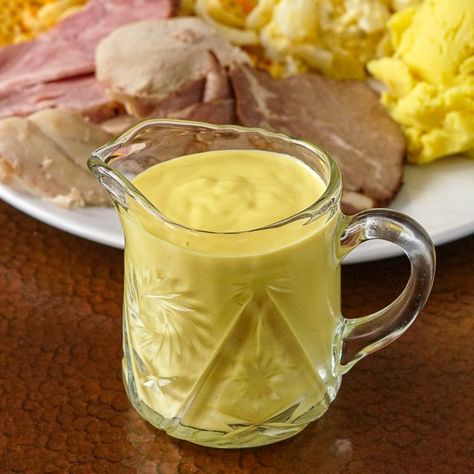 Sweet Mustard Sauce. A quick and easy salad dressing type sauce that can be used to drizzle over your favourite potato salad or as a dip for veggies. #easyrecipes #potatosalad #coldplate #newfoundland Sweet Mustard Sauce, Newfoundland Recipes, Easy Salad Dressing, Rock Recipes, Homemade Condiments, Marinade Sauce, Easy Salad, Gravy Sauce, Veggie Dip