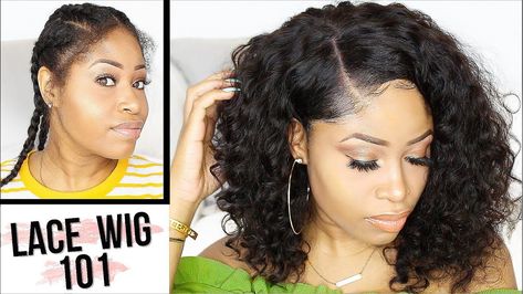 Wig For Beginners, Black Haircuts, Natural Hair Tutorials, 4c Natural Hair, Curly Lace Front Wigs, Sew Easy, Coily Hair, Hair Videos Tutorials, Short Wigs