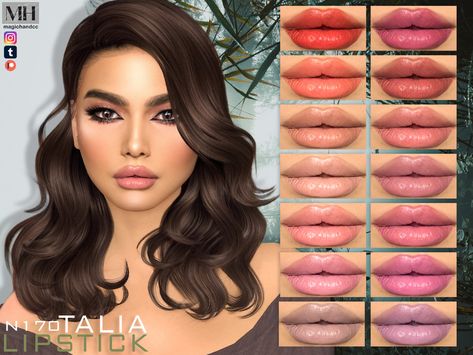 Plumping Lipstick, Makeup Cc, Sims Free Play, Sims Games, Sims 4 Dresses, The Sims4, Sims 4 Custom Content, The Sims Resource, Custom Content