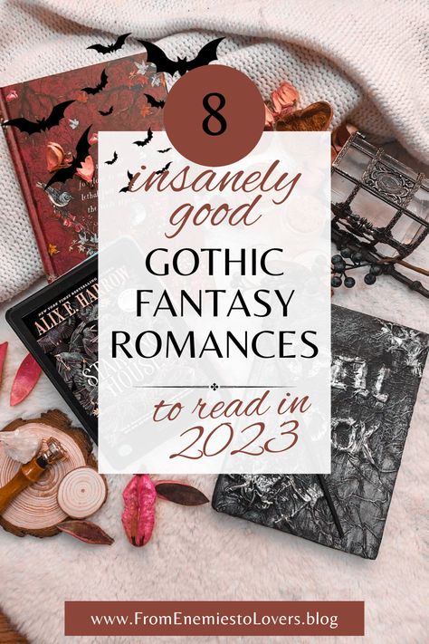 book flatlay with gothic theme Gothic Fiction Books, Halloween Romance Books, Victorian Romance Books, Fantasy Romance Books To Read, Gothic Romance Aesthetic, Dark Romantasy, Ghost Romance, Books To Read In 2023, Gothic Romance Books