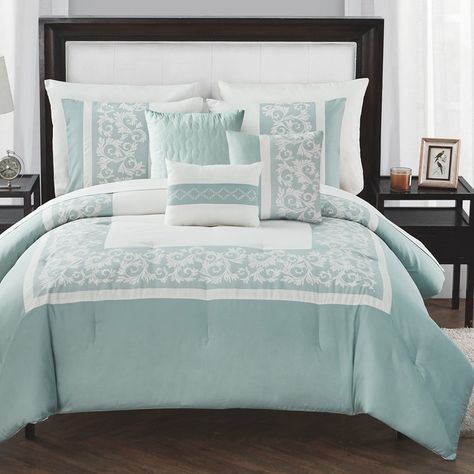 Navy Comforter Sets, Aqua Comforter, Navy Comforter, Dorm Bedding Sets, Bedroom Comforter Sets, Comforter Bedding Sets, Redecorate Bedroom, Queen Comforter Sets, Dorm Bedding