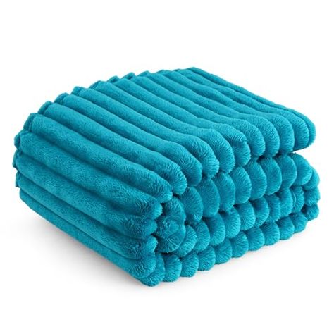 Limited-time deal: Bedsure Teal Fleece Blanket for Couch - Super Soft Cozy Blankets for Women, Cute Small Blanket for Girls, 50x60 Inches Teal Blanket, Fuzzy Blanket, Outdoor Furniture Decor, Blanket For Couch, Fur Throw Blanket, Small Blankets, Fur Throw, Dyeing Techniques, Holiday Home Decor