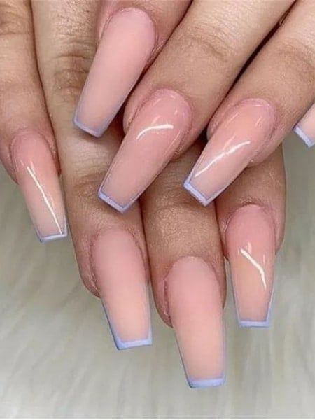 Lavender Nails, Winter Nails Acrylic, Basic Nails, Simple Nail Designs, Heart Nails, Coffin Nails Designs, French Tip Nails, Square Nails, Holiday Nails