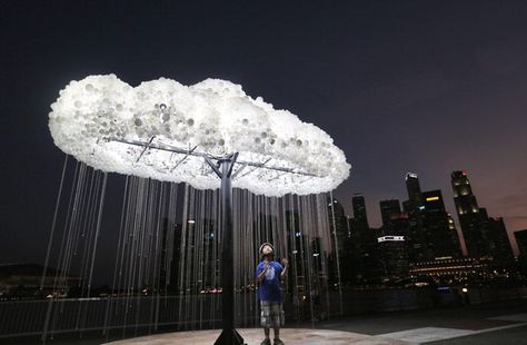 Art Unit, Light Art Installation, Lights Artist, Cloud Art, Light Sculpture, Art Installation, Think Tank, Light Installation, Pop Up Store