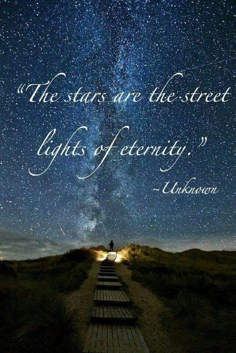 Stars are the Street Lights of Eternity. Stargazing Quotes, Space Astronomy, Moon Quotes, Star Quotes, Street Lights, To Infinity And Beyond, Astronomer, Quotable Quotes, Great Quotes