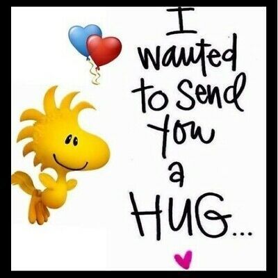 I Wanted To Send You A Hug Woodstock Snoopy Love Best Friends Dog House Pet Love | eBay Images Emoji, Better Quotes, Hugs And Kisses Quotes, Sending You A Hug, Kissing Quotes, Thinking Of You Quotes, Hug Quotes, Snoopy Funny, Heart Warming Quotes