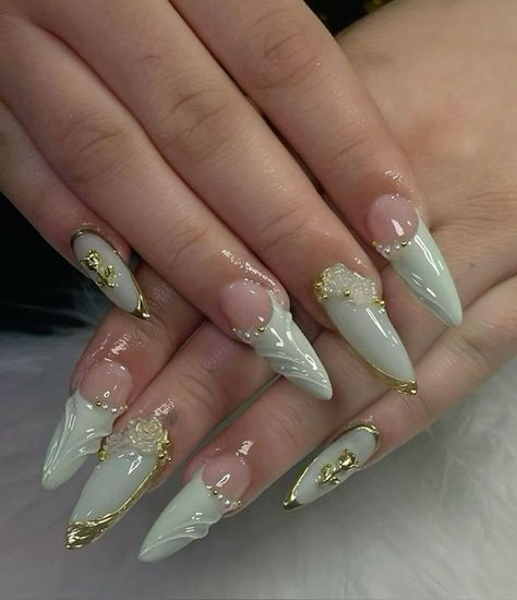 Girls Nail Designs, Korean Nail, Gel Toe Nails, Plant Mama, Korean Nail Art, Hippie Nails, Nails Today, Edgy Nails, Stiletto Nails Designs