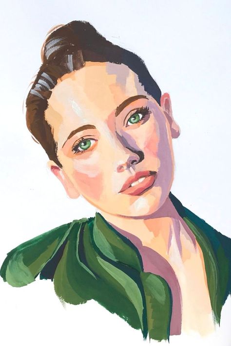 Should you prime before gouache paint? Painting With Gouache, Gouache Portrait, Gouache Paint, 9 Hours, Reference Photos, Gouache Painting, How To Paint, Pros And Cons, Master Class