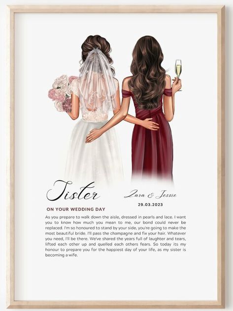 The 25 Best Wedding Gifts for Your Sister's Big Day Gifts For Bestie On Her Wedding, Bride To Be Caption For Sister, Sisters Wedding Gift Ideas, Best Wishes For Sister Wedding, Gift For Sister On Wedding Day, Gift For Sister On Her Wedding Day, Quotes For Sister Wedding, Gift Ideas For Sister Wedding, Gifts For Sister Wedding