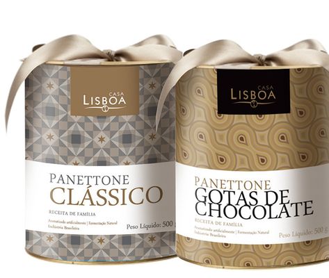 Panetone Packaging on Behance Christmas Packaging Design, Jar Cake, Bakery Packaging Design, Bread Packaging, Chocolate Stores, Rainbow Coffee, Cake In A Jar, Bakery Packaging, Perfume Packaging