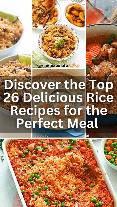 Find your new favorite rice dish with our selection of delicious recipes. From classic meals like jambalaya and risotto, to unique twists on fried rice and paella, these recipes are sure to impress. Perfect for any meal, these easy to follow recipes are great for both novice and experienced cooks. Try one tonight and taste the difference! Delicious Rice Recipes, Classic Meals, Delicious Rice, Rice Dish, Jambalaya, Rice Dishes, Rice Recipes, Fried Rice, Delicious Recipes