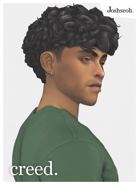 Sims 4 Short Hair Cc, Sims 4 Short Hair, Sims 4 Curly Hair, Sims 4 Men Clothing, Sims 4 Hair Male, Sims 4 Male Clothes, Mod Hair, Pelo Sims