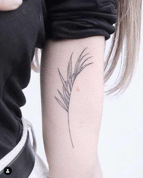 Tropical Tattoo, Olive Branch Tattoo, Biblical Tattoos, Florida Tattoos, Cuff Tattoo, Branch Tattoo, Palm Tattoos, Summer Tattoo, Blue Tattoo