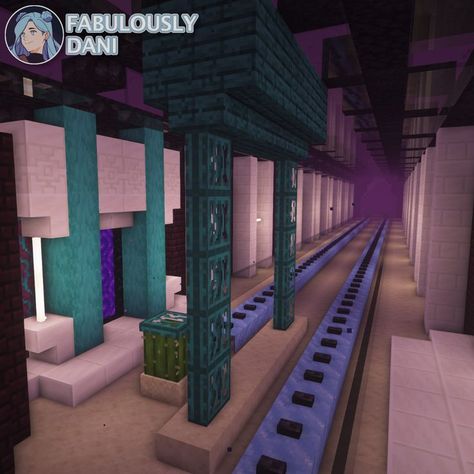 Check out the design on YouTube! Nether Highway, Nether Hub, Highway Design, Minecraft Interior, Minecraft Blueprints, Minecraft Crafts, Minecraft Projects, Minecraft Designs, Luxury Design