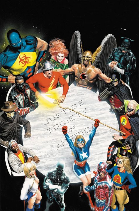 Dc Comics Poster, Justice Society, Justice Society Of America, Dc Art, Wally West, Justice League Of America, Alex Ross, Arte Dc Comics, Dc Comics Characters