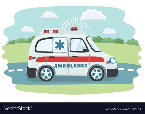 Cartoon Ambulance, Ambulance Illustration, Ambulance Sound, Ambulance Cartoon, Nursing Wallpaper, Town Background, Knee Operation, Surgery Doctor, Best Hospitals