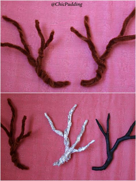 How To Make Deer Antlers For A Costume, How To Make Deer Antlers, How To Make Antlers For A Costume, Diy Reindeer Antlers, Diy Deer Antlers Headband, Diy Antlers Headband, Deer Antlers Costume, Diy Deer Antlers, Diy Antlers