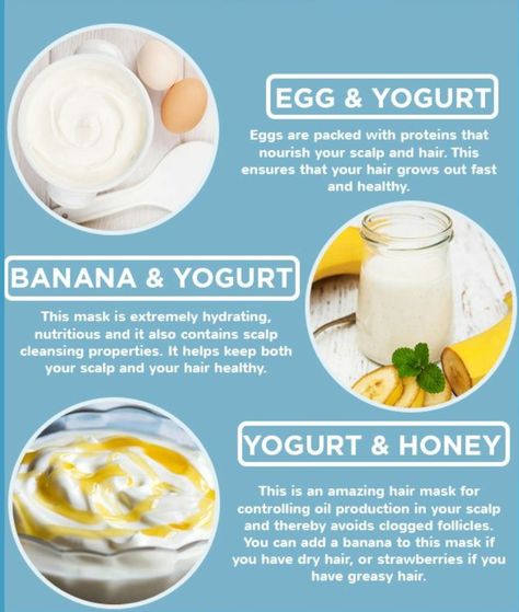 Using Yogurt In Your Hair Hair Mask With Yogurt, Yoghurt Mask, Yogurt For Hair, Yogurt Hair Mask, Egg Hair Mask, Yogurt Benefits, Diy Masks, Hair Hack, Hair Mask For Damaged Hair