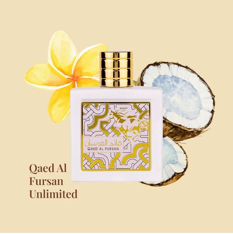 Qaed Al Fursan Unlimited Eau De Parfum EDP 100ml by Lattafa is a unique scent featuring a complex blend of notes, delivering a remarkable olfactory journey. Top Notes: Bergamot, Berries, Apple, Black Birch Middle Notes: Fresh Wood, Jasmine, Patchouli, Roses, Floral and Woody Shades Base Notes: Gray Amber, Vanilla, Oak Moss, Rich Musk This fragrance boasts a fresh and invigorating blend of citrusy bergamot, ripe berries, and crisp apple. These top notes create an alluring and energetic opening, s Lattafa Qaed Al Fursan Unlimited, Qaed Al Fursan White, Complex Composition, Oud Fragrance, Crisp Apple, Woody Notes, Funny Texts, Scents, Budgeting