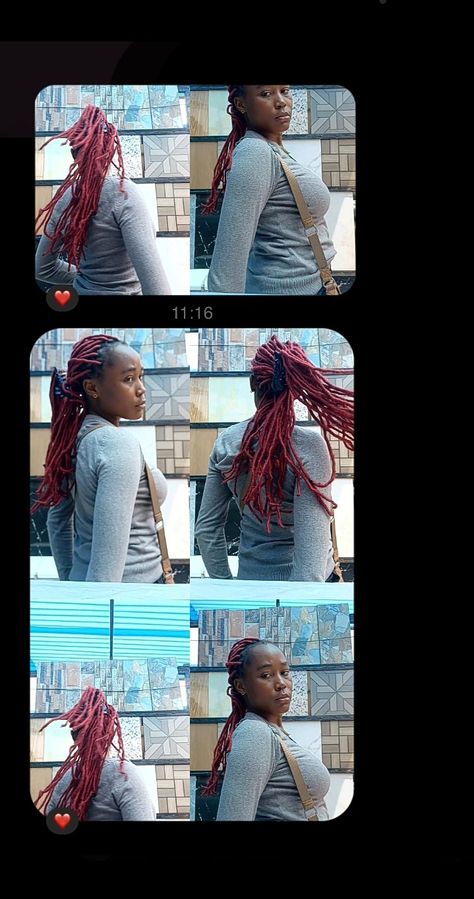 Locs hairstly Red Faux Locs, Faux Loc, Faux Locs, Claw Clip, Locs, Clip On, Braids, Red, Quick Saves