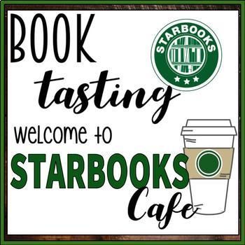 Starbooks Cafe Book Tasting Activity Event Set by It's Just Adam | Teachers Pay Teachers Book Tasting, High School Library, Classroom Transformation, Library Activities, 6th Grade Ela, Book Cafe, 3rd Grade Reading, Library Lessons, Media Specialist