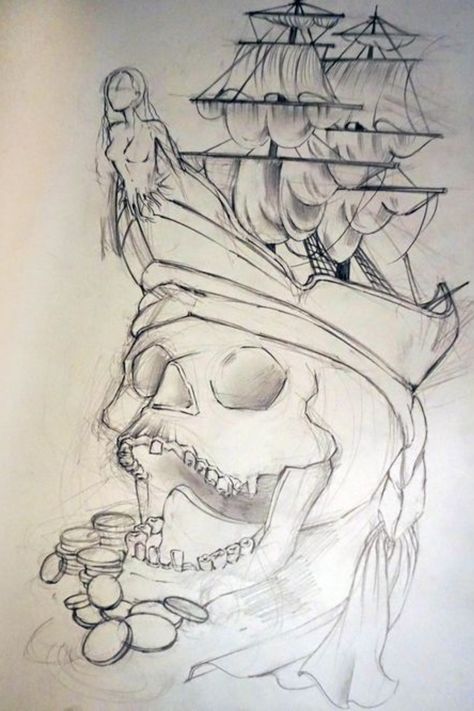 Pirate Drawing Sketches, Pirate Skull Drawing, Pirates Of The Caribbean Drawings, Pirate Drawing Reference, Pirate Art Drawing, Pirates Drawing, Pirate Drawings, Pirate Embroidery, Pirate Sketch