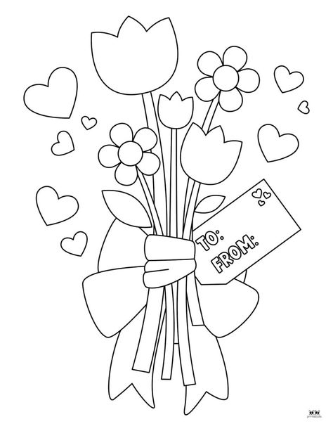 Choose from 100 different Valentine's Day coloring pages. Hours of coloring fun for your little ones. All pages are FREE. Print from home! Free Printable Valentines Tags, Valentines Activities, Valentines Day Drawing, Valentines Day Coloring Page, Valentine Coloring Pages, Heart Coloring Pages, Love Coloring Pages, Valentines Day Coloring, Valentine Activities