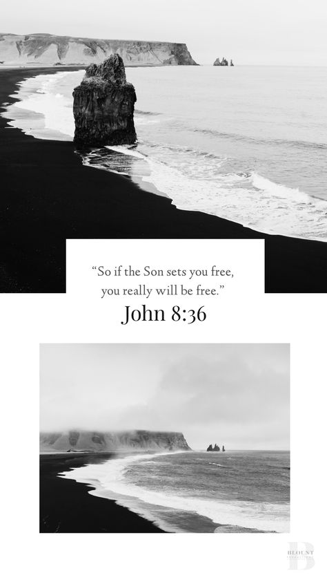 Who The Son Sets Free Is Free Indeed, John 8:36 Wallpaper, John 8 36, Worship Lyrics, Healing Verses, John 8, Bible Verse Background, Bible Study Help, Gods Love Quotes