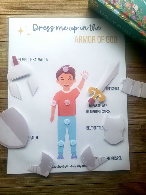 Armor Of God Activity, Armor Of God Lesson, Toddler Sunday School, Kids Church Activities, Bible Crafts Sunday School, Homeschool Activity, Kids Sunday School Lessons, Sunday School Classroom, Children's Church Crafts