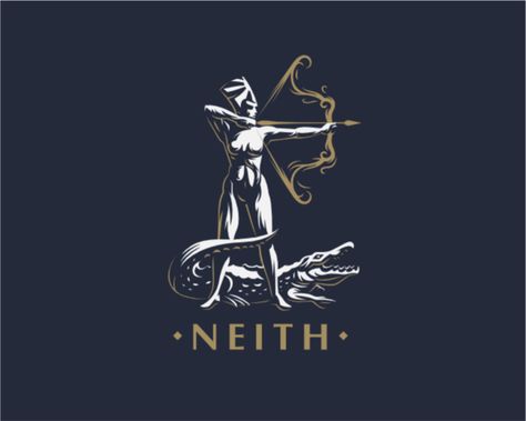 ☥ Egyptian Goddess Neith. Neith Goddess, Nick Molokovich, Goddess Neith, Spider Goddess, Greek Goddess Art, Product Card, Egypt Tattoo, Human Logo, Design Identity