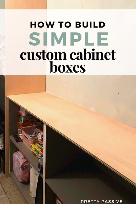 Easy DIY cabinets in a budget using one sheet of 3/4” MDF Mdf Cabinets Diy, Foam Board Diy, Eclectic Decor Modern, Diy Cabinet, Cabinet Trim, Mdf Cabinets, Cabinet Boxes, Box Shelves, Scrap Material