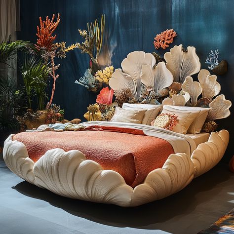 Step into a life of luxury and comfort with our coral reef inspired bed. Bring the ocean into the indoor and traverse the mighty sea with this lush bed. Coral Bed, Life Of Luxury, August 8, The Mighty, Coral Reef, Luxury Life, The Ocean, Lush, Coral