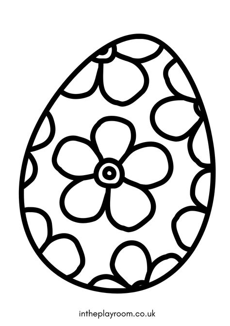 10 Easter Egg Coloring Pages for Kids - In The Playroom Easter Egg Outline, Minimal Easter, Easter Egg Pictures, Egg Coloring Pages, Easter Egg Hunt Clues, Easter Egg Coloring, Spring Themes, Egg Coloring Page, Easter Patterns