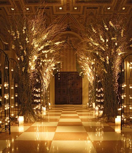 Enchanted Forest Weddings | really like this idea replacing trees Enchanted Forest Prom, Enchanted Forest Wedding Theme, Enchanted Forest Party, Enchanted Forest Theme, Forest Theme Wedding, Enchanted Forest Wedding, Prom Theme, Bridal Guide, Reception Centerpieces