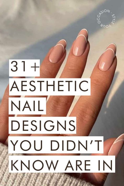 Looking for the best trending nails and aesthetic nails for 2024? You'll love this list of 31+ chic manicures for the best nail inspo! (save to your nail style board) Chic Manicure, Stunning Aesthetic, Chic Nail Art, October Nails, Aesthetic Nails, Modern Nails, Work Nails, Almond Nails Designs, Almond Nail