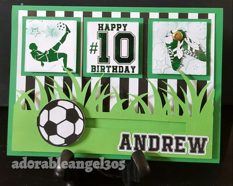 Handmade soccer birthday card, cricutmade, pennycard Pop Up Soccer Card, Handmade Soccer Birthday Card, Soccer Birthday Cards Handmade, Soccer Cards Handmade, Soccer Birthday Cards, Soccer Birthday Card, 16th Birthday Card, Soccer Cards, Soccer Birthday