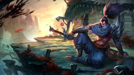 Yasuo LoL Splash Art League of Legends lol Yasuo, league of legends Yasuo Art, Wallpaper Lol, League Of Legends Elo, League Of Legends Yasuo, Yasuo League, Ninja Illustration, Jhin League Of Legends, Lee Sin, How Ya Doin