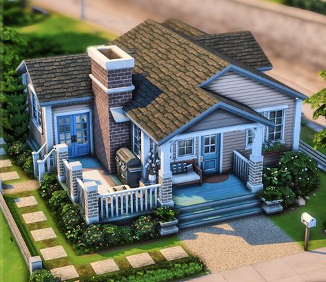 Legacy House Sims, One Story Sims House Layout, Sims Bungalow, Sims 4 Layout Floor Plans, Cute Sims 4 Houses, Sims 4 Floor Plan, Sims 2 House, Cozy Gamer, Sims Freeplay Houses