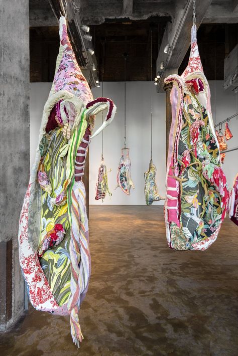 Tamara Kostianovsky, Tree Stumps, Consumer Culture, Canvas Art Projects, Textile Sculpture, Floral Upholstery, Colossal Art, Visual Culture, Soft Sculpture