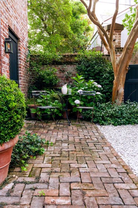 Bluestone Walkway, Brick Courtyard, Charleston Gardens, Patio Grande, Brick Garden, Meteor Garden 2018, Walled Garden, Brick Pavers, Have Inspiration