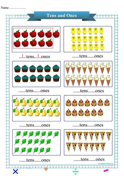 Tens and ones  worksheet  is the free printable pdf. #worksheets #math #tens #ones #tensandones #mathworksheets #free #printable #pdf #download #numbers #preschool #kindergarten #primaryschool #grade1 #grade2 #grade3 #grade4 #homeschool #montessori Tens And Ones Grade 1 Worksheet, Tens Ones Worksheet For Kg, Ones Tens Worksheet For Grade 1, Tens And Ones Worksheet Grade 1, Tens And Ones Worksheets First Grade, Tens And Ones Worksheet Kindergarten, Tens Ones Worksheet, Preprimary Activities, Tens And Ones Activities