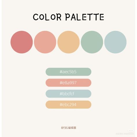 Summer Pastel Palette, Color Palette For Portfolio, Back To School Color Palette, Brand Palette Colour Schemes, Art Color Pallete, Notability Color Palette, Big Color Palette, Professional Color Palette Design, Pastel Color Combos