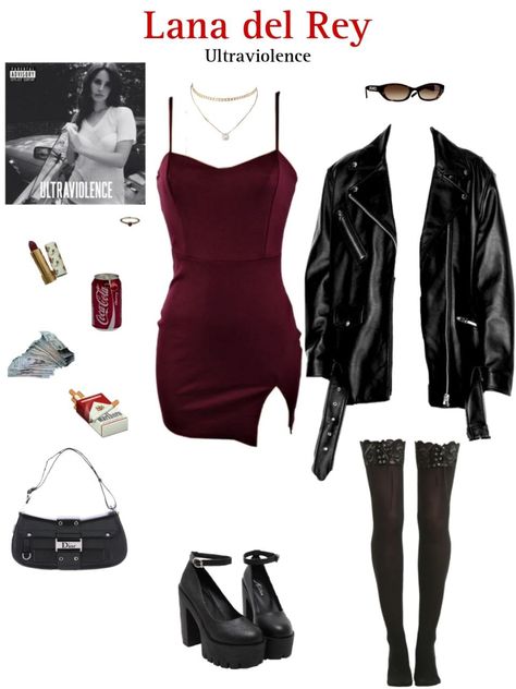 Lana Del Rey Fan, Lana Del Ray, Swaggy Outfits, Feminine Outfit, Dark Fashion, Edgy Outfits, Teen Fashion Outfits, Grunge Outfits, Cute Casual Outfits