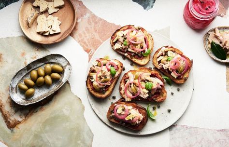 Maltese Bruschetta (Hobs Biz-Zejt) — The Design Files | Australia's most popular design blog. Sardine Toast, Sardine Recipes, On Toast, Homemade Food, The Design Files, Fish And Seafood, Savoury Food, Fine Dining, Seafood Recipes