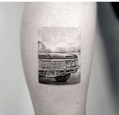 Supernatural Tattoo Ideas, Spn Tattoo, Bro Tattoos, Supernatural Tattoo, Framed Tattoo, Minimal Tattoo Design, Supernatural Fans, Baby Tattoos, Fine Line Tattoos